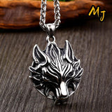 Vintage Wolf Head Necklace Gothic Punk HipHop Animal Party Jewelry