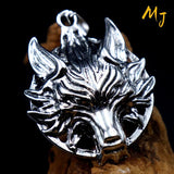 Vintage Wolf Head Necklace Gothic Punk HipHop Animal Party Jewelry