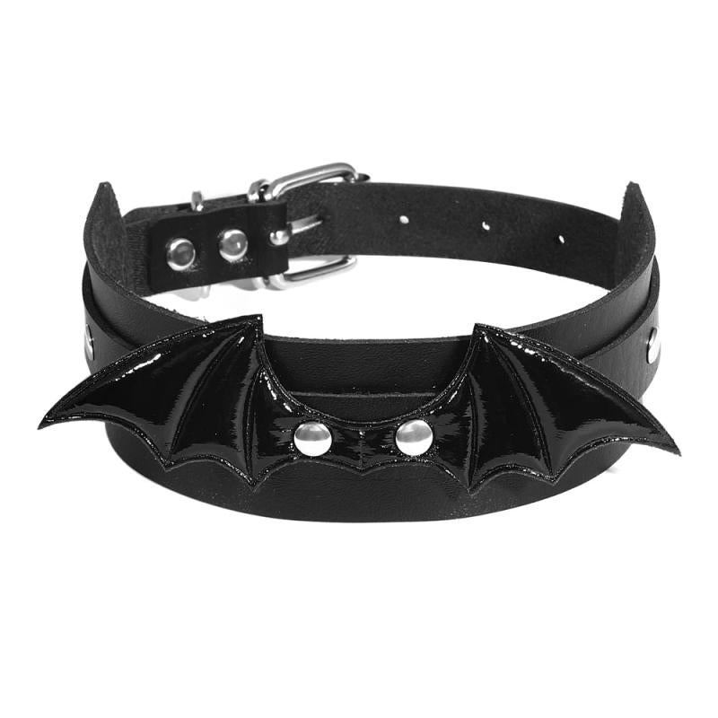 Halloween Bat Wings Gothic Choker Necklace For Women Girls