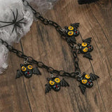 Funny Pumpkin Ghost Necklace Halloween Collarbone Chain