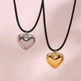 Goth Heart Pendant Choker Halloween Necklace Women