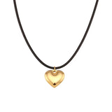 Goth Heart Pendant Choker Halloween Necklace Women