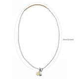 Halloween Ghost Pendant Necklace Stainless Steel Cowhide Women's Party