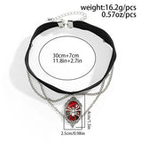 Gothic Spider Choker Necklace for Women Halloween Accessories
