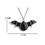 Bat Necklace Personality Animal Punk Pendant Chain Halloween Party Jewelry