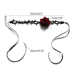 Sexy Thorny Rose Choker Necklaces Collar Choker Women