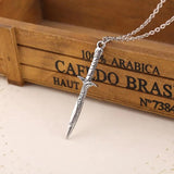 Retro Punk Movie Sword Pendant Necklaces Chain for Men