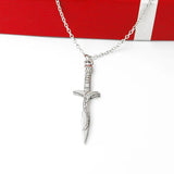 Retro Punk Movie Sword Pendant Necklaces Chain for Men