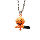 Funny Cartoon Pumpkin Pendant Necklace