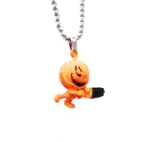 Funny Cartoon Pumpkin Pendant Necklace