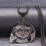 Witchcraft Divination Crystal Ball Necklace Halloween Gift