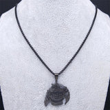 Witchcraft Divination Crystal Ball Necklace Halloween Gift