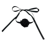 Rose Flower Collarbone Chain Lace Flower Necklace Wedding Halloween