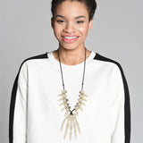 Halloween Pendant Decor Head Bone Necklace Ivory Creepy Jewelry