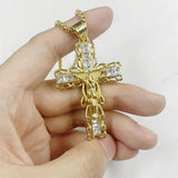 Cross Necklace Locket Gothic Halloween Punk Jesus Christ Gift