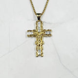 Cross Necklace Locket Gothic Halloween Punk Jesus Christ Gift