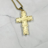 Cross Necklace Locket Gothic Halloween Punk Jesus Christ Gift