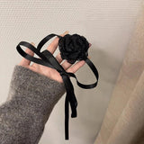 Rose Flower Choker Lace Necklace Wedding Halloween