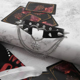 Gothic PU Leather Rivet Choker Necklace Punk Vinatge