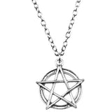 Pentagram Pentacle Star Pendant Necklace Goth Vintage Jewelry