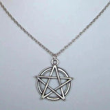 Pentagram Pentacle Star Pendant Necklace Goth Vintage Jewelry