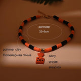 Halloween Pumpkin Pendant Necklace for Girls