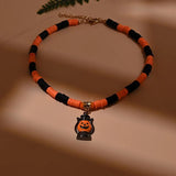 Halloween Pumpkin Pendant Necklace for Girls
