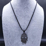 Heavy Metal Skull Stainless Steel Chain Necklace Halloween Gift