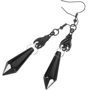 Bat Earrings Halloween Crystal Decorate Gothic Jewelry Dangle Alloy Women