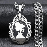 Goth Skeleton Skull Spider Wep Necklace Pendant Halloween Gift N7930S08
