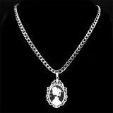 Goth Skeleton Skull Spider Wep Necklace Pendant Halloween Gift N7930S08