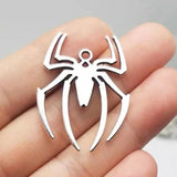 Spiders Necklace Halloween Pendant Clavicular Chain Men Neckchain Silver