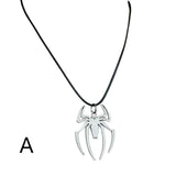 Spiders Necklace Halloween Pendant Clavicular Chain Men Neckchain Silver