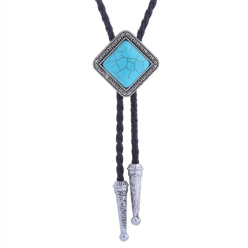 Western Bolo Tie Cowboy Necktie Retro Costume Adjustable Men Women