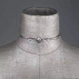 Gothic Flying Bat Collar Necklace Halloween Spooky Men Women Short