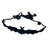 Gothic Flying Bat Collar Necklace Halloween Spooky Men Women Short