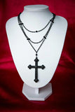 Gothic Cross Necklace Halloween Costume Jewellery