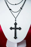 Gothic Cross Necklace Halloween Costume Jewellery