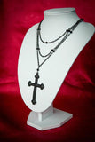 Gothic Cross Necklace Halloween Costume Jewellery