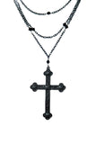 Gothic Cross Necklace Halloween Costume Jewellery