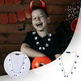 Eyeball Necklace String Lights Funny Halloween Pendant