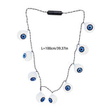 Eyeball Necklace String Lights Funny Halloween Pendant
