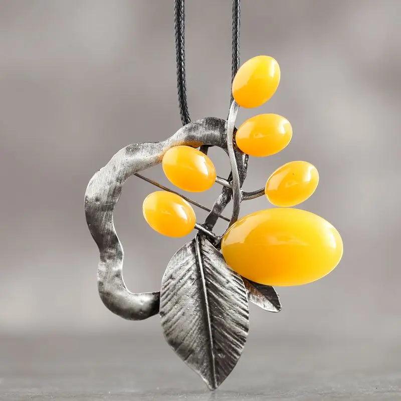 Vintage Leaf Necklace Zinc Alloy Rope Chain Necklaces For Women
