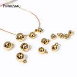 20PCS 14K Plated Brass Jingle Bell Dangle Charm Pendant DIY Bracelet Christmas