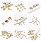 20PCS 14K Plated Brass Jingle Bell Dangle Charm Pendant DIY Bracelet Christmas