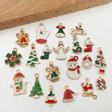 20pcs Christmas Charms Pendant for DIY Necklace Bracelet Making