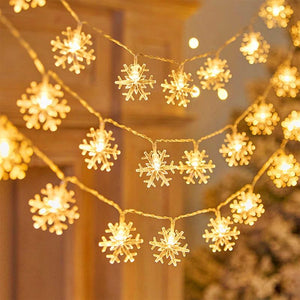 Christmas Star Snowflake LED String Lights Christmas Decorations for Home