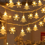 Christmas Star Snowflake LED String Lights Christmas Decorations for Home