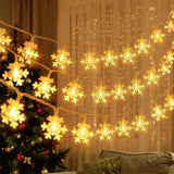 Christmas Star Snowflake LED String Lights Christmas Decorations for Home