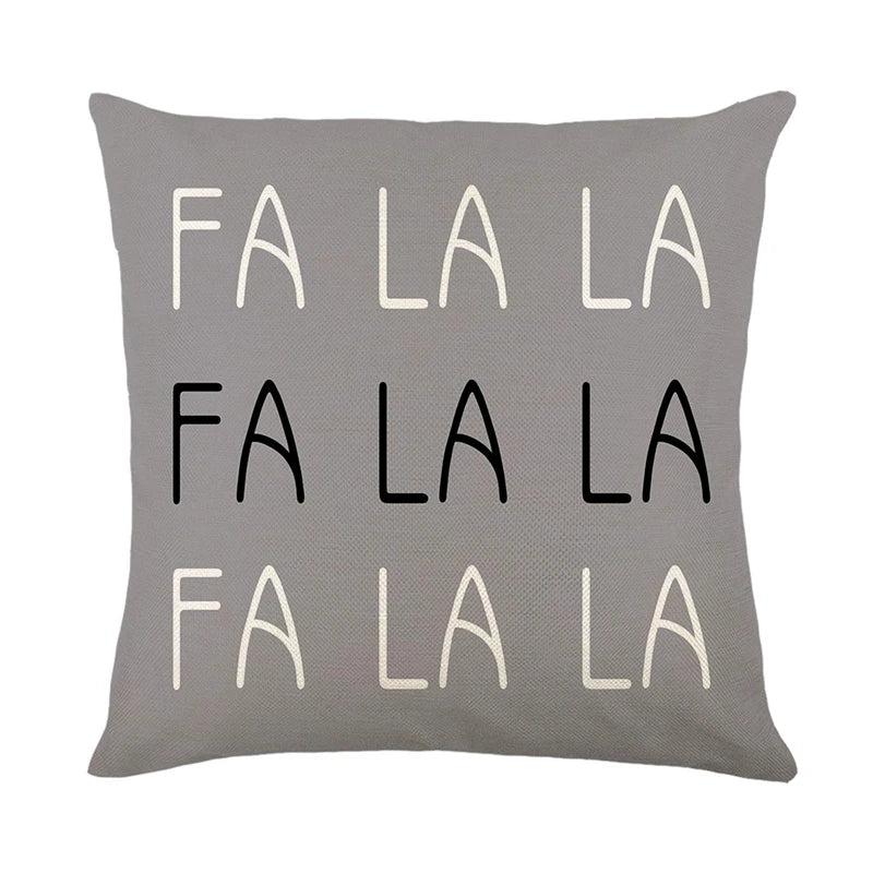 Linen Christmas Pillow Cover 45x45cm Winter Decor